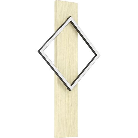Applique Rustica Country Boyal Metallo Marrone Plastiche Bianche Led 13W 1750Lm