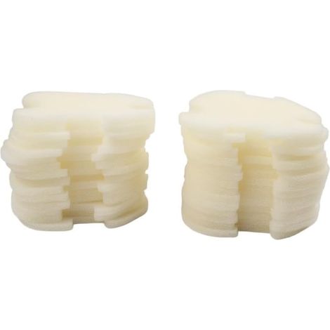 Lot de 4 éponges filtrantes en mousse pour robot de piscine – Tampon de nettoyage poreux collecteur de débris Entretien rapide Blanc Lot de 4 (12 pièces) (1/5)