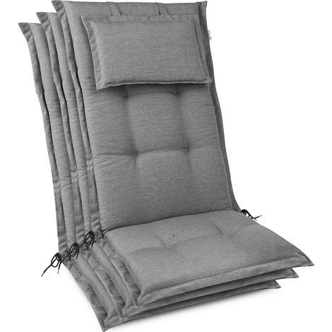 3 coussins d'appui haut de gamme 120 x 50 x 7 cm, gris clair (1/4)
