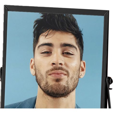 Cadre photo acrylique noir imperméable, décoration de bureau élégante pour maison, bureau, café, cadeau original, ornement mural métallique CBS2710, finition premium. (1/4)