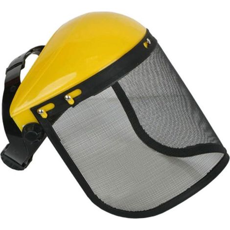 Casco di sicurezza con visiera a rete completa per la pulizia e l'abbattimento di cespugli - Protezione forestale e agricola (1/3)