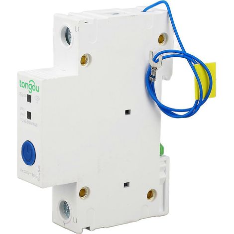 Disjoncteur monophasé 230 V, commande à distance par application, montage sur rail DIN, interrupteur intelligent Pa66, disjoncteur Wi-Fi 2,4 GHz
