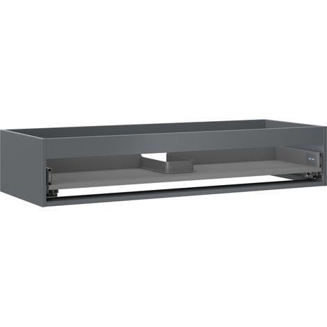 Mexen Box-A corps de meuble lavabo 120 cm, 1 tiroir, graphite mat - 91AX0-1200-235-1-66 (1/4)