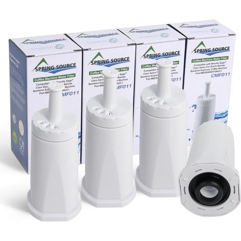 Lot de 4 Filtres à Eau de Rechange pour Machines à Café et à Expresso Cartouches compatibles avec SES008, SES810, SES875, SES880, SES920, SES980 et SES990, pour Barista Express (1/5)