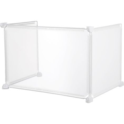 Cloison de protection en plastique pour bureau, 3 pièces