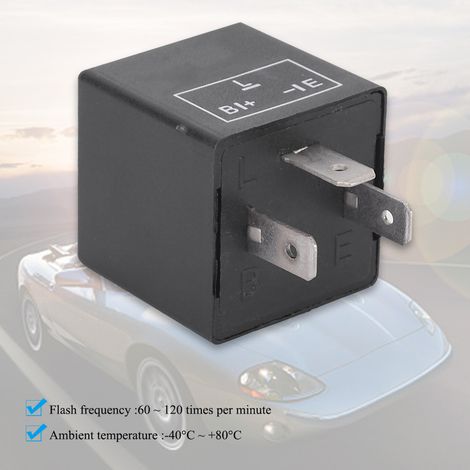 Relais clignotant électrique universel CF13 à 3 broches non réglable pour voiture (1/4)