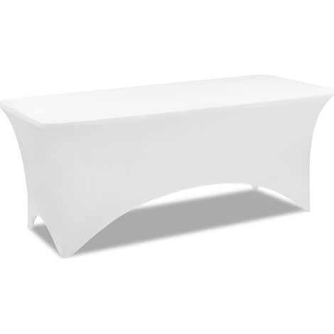 Copertura bianca per tavolo pieghevole da 180 cm
