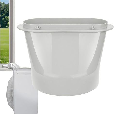 Adaptateur de flexible de climatiseur portable Raccord Tube Plat Raccord tuyau climatiseur Pour conduit de diamètre 130mm/150mm, appartement, cuisine, chambre, fenêtre (1/5)
