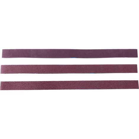 Scheppach Lot de 9 bandes de ponçage - Grain 60-120-180 - Dimensions 686 x 50 mm - Compatibles BGS700