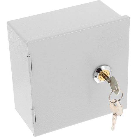 Boîtier de Prise Électrique en Acier Inoxydable Argenté, Étanche et Antivol avec Protection d'Interrupteur pour Station de Recharge Extérieure (1/5)