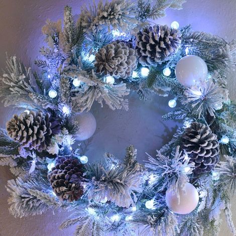 Guirlande bulles lumineuses blanc pur (1/3)