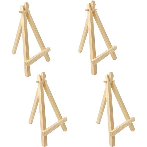 20 mini cavalletti triangolari, 169 cm, piccoli cavalletti in legno, ideali per esporre biglietti da visita e album fotografici.
