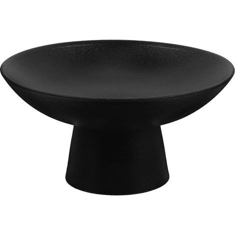 Coupe à fruits en céramique sur pied, présentoir à desserts et collations pour comptoirs de cuisine et banquets-15.00X15.00X7.50CM-Black (1/4)