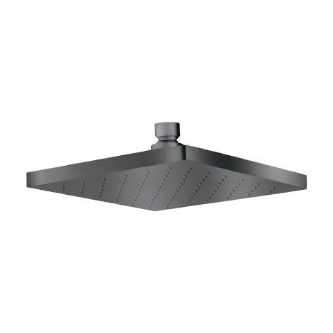 POMME DOUCHE CARREE 180180 CHROME NOIR BROSSE - CRISTINA ONDYNA PD01675
