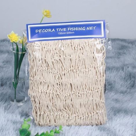 Wanddekoration Fischernetz, Strandmotiv, 150 cm × 200 cm (1/5)