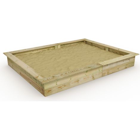 Wickey King Kong Sandkasten Sandkiste mit Sitzbank Garten Kinder Buddelkiste - 195 x 250 cm