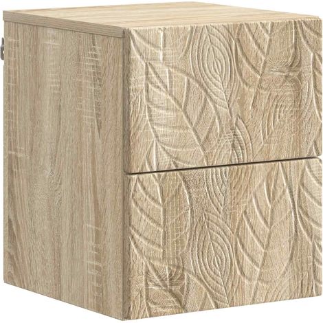 Wandmontierter Nachttisch Sonoma-Eiche 34,5 x 33 x 40 cm vidaXL