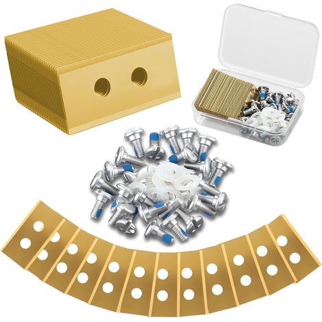 48 cuchillas de repuesto compatibles con los robots cortacésped Mammotion LUBA 1, LUBA 2, LUBA 3, YUKA, LUBA Mini y YUKA Mini. Incluye cuchilla de repuesto de carburo de titanio, 48 tornillos de fijac (1/5)