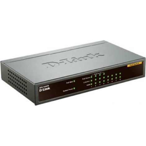 SWITCH NO GESTIONABLE D-LINK DES-1008PA 8P ETHERNET CON 4P POE (52W) SOBREMESA NO RACK (1/2)