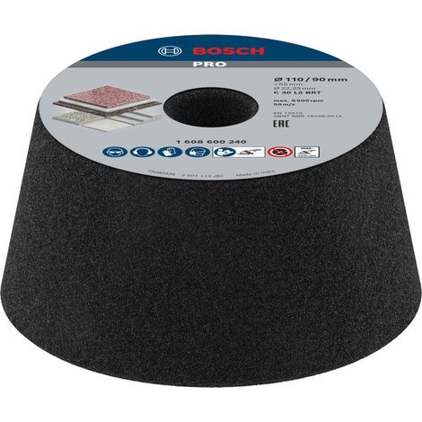 Bosch Grinding rings PRO Stone Conical Cup Wheel 90 x 110 x 55mm G30 1608600240