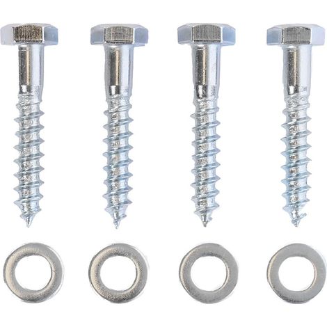 Montageset M6 - 4x Houtdraadbout - 4x Sluitring