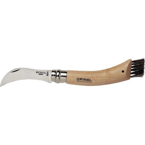 Coltello Per Funghi Opinel N. 08 Lama Inox da 8 cm curva e con il dorso dentellato