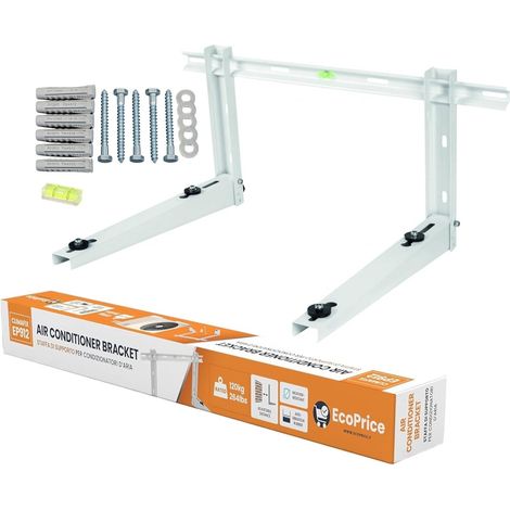 Ecoprice Staffa Per Climatizzatore / Condizionatore - Portata max 120kg 9000 BTU 12000 BTU (1/5)