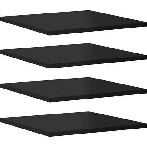 Maison Exclusive - Bücherregal-Bretter 8 Stk. Hochglanz-Schwarz 4 (1/5)