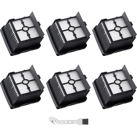Confezione da 6 filtri HEPA di ricambio per aspirapolvere Rowenta X-Clean 10 ZR336A01. Filtri per aspirapolvere Rowenta Narwal S20 Pro, 6 filtri, 1 spazzola per la pulizia. (1/5)