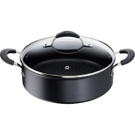 Antihaftbeschichtete bratpfanne + deckel 26 cm schwarz - Lagostina - 012165031826