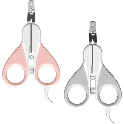 Coupe-ongles pour chiens, coupe-ongles pour chats, coupe-ongles pour chats, coupe-ongles pour grands chiens, coupe-ongles (gris + rose) (1/5)
