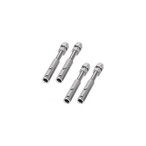 Tendeur de câble en acier inoxydable, collier de serrage à vis métallique pour câbles en acier inoxydable de 4 mm, vis de fixation pour câble métallique, acier inoxydable, pour la fixation des