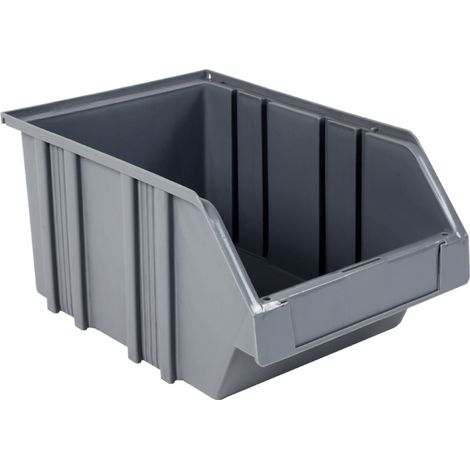 Novap – Bac de rangement 8 L en gris – Matériau Eco – Pour stockage optimisé – 5180549 - ECO 8 L