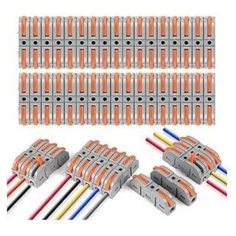 Connecteur de câble, 34 pièces Bornes de connexion, Borne SPL-1 avec levier de commande, Borne pour conducteur 4mm², Blocs de jonction électriques,,Les versions peuvent être librement combinées (1/4)