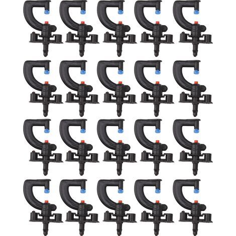Type G atomizing nozzles, 20 pieces, professional humidification and cooling misting for farm, garden, outdoor refractive microspray (1/5)