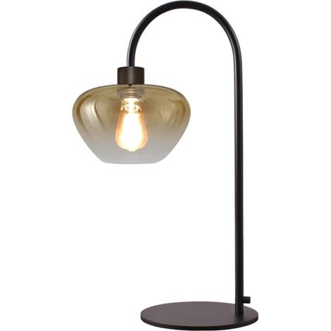 Lampe de table Genua noir avec verre doré 61cm - 4971-05-05-24 (1/3)