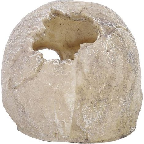 Statue de crâne - FAFEICY - 11,5x9,5x10cm - Résine - Hautement réaliste - Pour aquarium et reptiles (1/4)