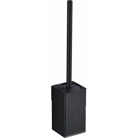 Porte-Brosse Toilette Mural Inox 304 Noir, 1 Tête