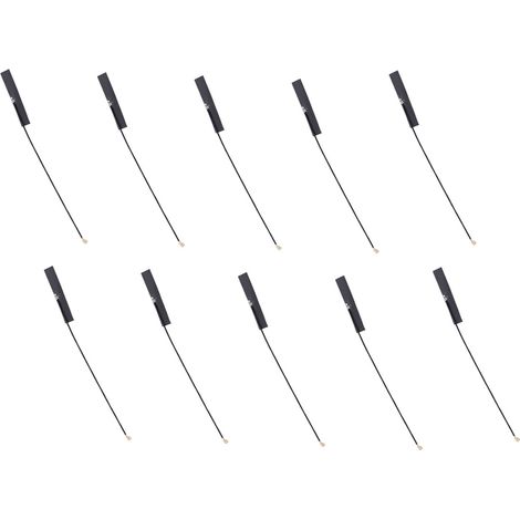 Antenne FPC flexible omnidirectionnelle intégrée 2,4 GHz à gain élevé de 5 dBi, composée de 10 éléments, adaptée aux modules Bluetooth et Wi-Fi. (1/5)