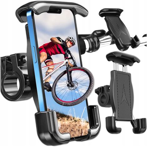FAHRRADHALTERUNG FÜR HANDY, SMARTPHONE, FAHRRADLENKER, ROLLER, STAB