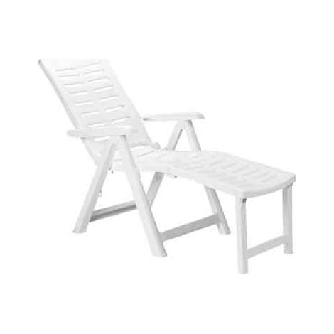 POLTRONA PIEGHEVOLE 'ARIZONA' 60x108x109h cm - Colore Bianco