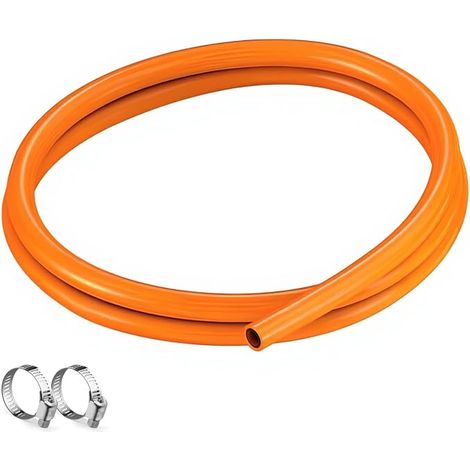 2 Meter UK Standard Gas Hose Set - 8mm LPG PVC Hose Inner Diameter (1/5)
