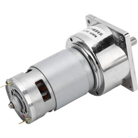 Moteur à engrenages CC autobloquant, carter en alliage d'aluminium, bobine en laiton, micro moteur à turbine à vis sans fin, DC24V 3.8A 45RPM 21.2KG.FCM (1/5)