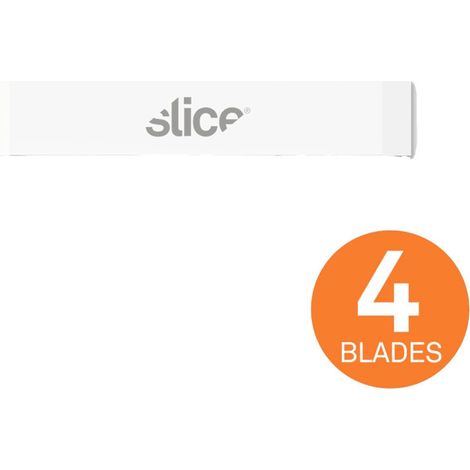 Slice 10535 Lame di ricambio in ceramica, lama a scalpello sottile, fronte/retro 4 pz. (1/2)