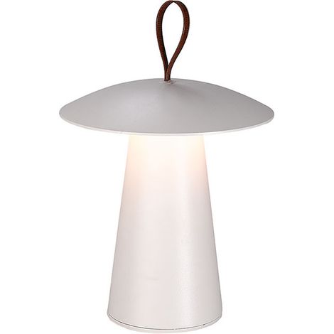 Sobremesa kabute con cargador y cable usb ip54 1x2w led 263lm al.29,2xd.19,7cm blanco (1/3)