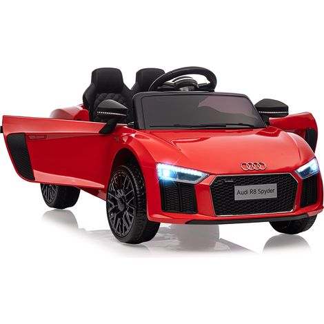 6V Elektro-Kinderauto Quad mit 2x 25W Doppelmotor, Dual-Traction, LED, USB, SD-Kartenleser, Fernsteuerung 2,4G, Softstart, Federung, Rot (1/5)