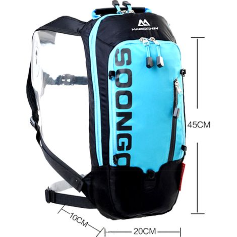 Sac à dos de vélo hydratation respirant 6L sacs de vélo étanche avec housse de pluie porte-vélo de route eau (1/5)