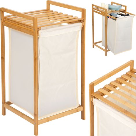 Cesta de ropa o juguetes de bambú HANOI, 1 compartimento (1/5)