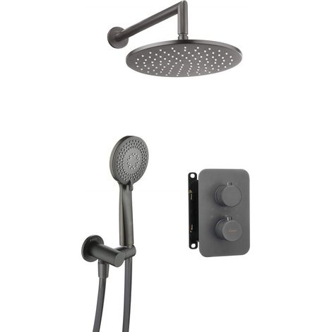 Deante Conjunto de ducha empotrado titanium