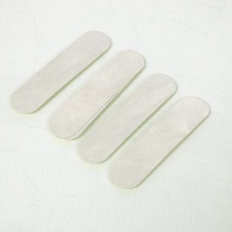 Lot de 4 autocollants réfléchissants gris pour casque de moto, (1/2)